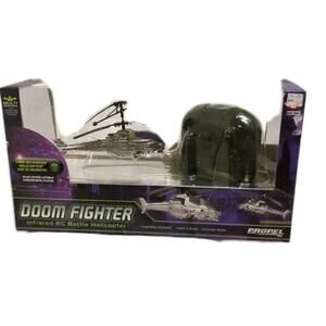 Doom Fighter Infrared RC Battle Helicopter Silver NEW in box As SEALED